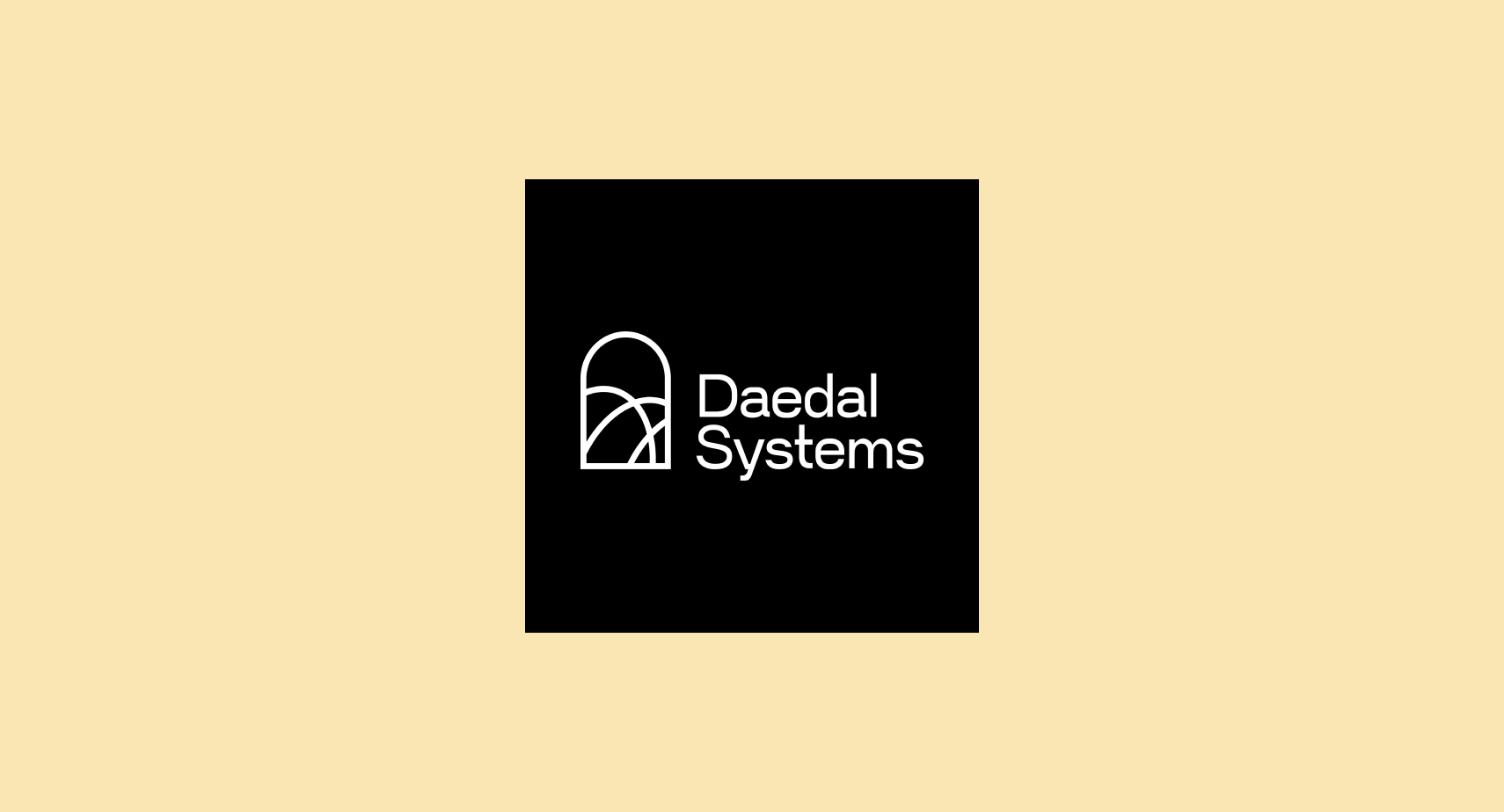 Yellow affiliate box around image of Daedal logo