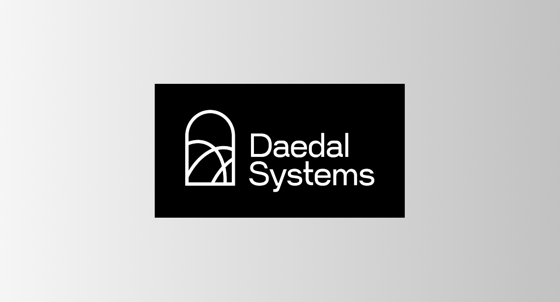 Daedal Systems Logo on grey fading background